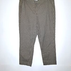 NWOT J Jill brand "The Jill in Mini Gingham Plaid." Crop pant size 12.